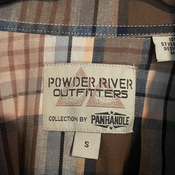 Powder River Outfitters Plaid Button-Up Shirt - Size S - Picture 3 of 3